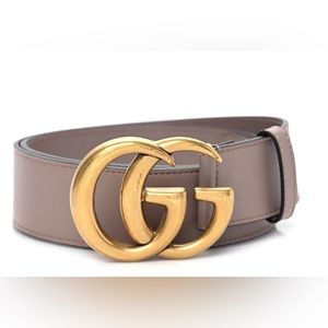 Gucci Calfskin Double G 40mm Belt 80 32 Porcelain Rose
